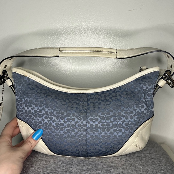 Coach Handbags - Sold Coach Icy Blue Hobo Bag EUC (Rare)